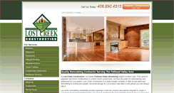 Desktop Screenshot of lostcreekconstruction.com